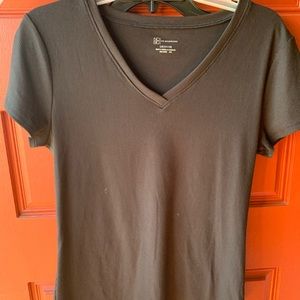 Solid black No Boundries V Neck top